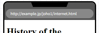 Screenshot of a web page displayed after entering the URL in the address bar